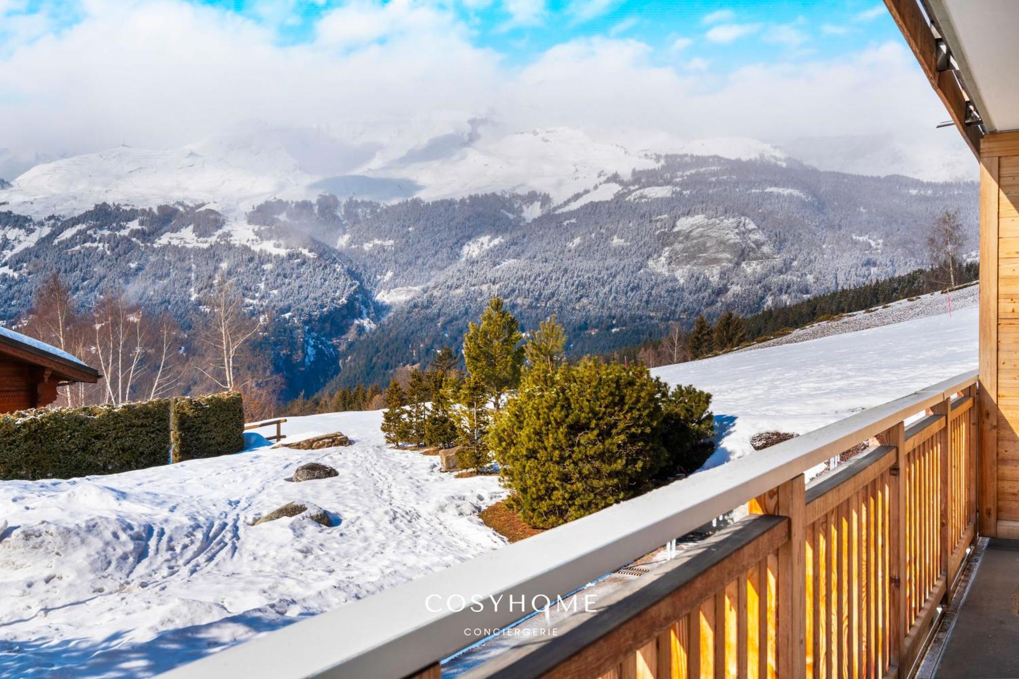 Au Bon Coeur L Golf 5Min L Vue L 4 Pers Apartment Crans-Montana Bagian luar foto